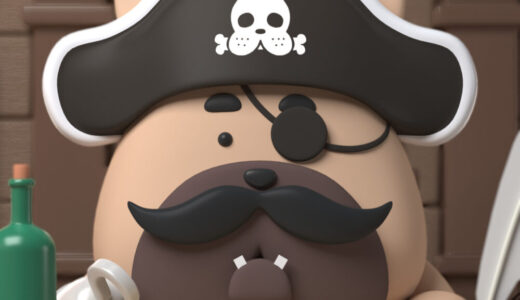 フレンチブルドッグの海賊キャプテン・フレブル！